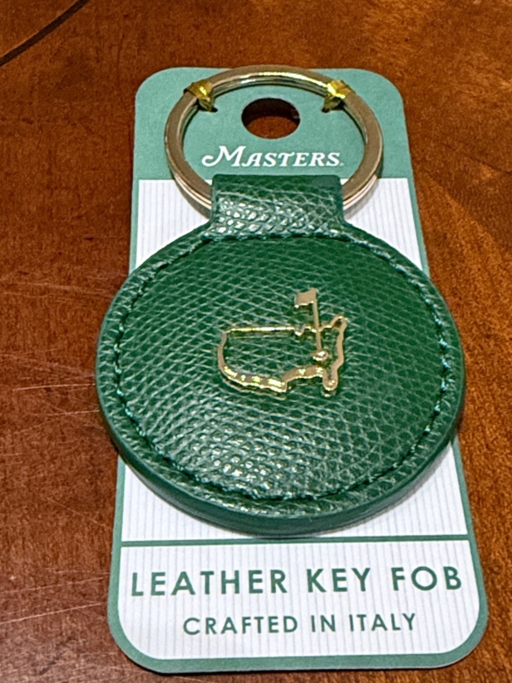 2026 Masters Tournament Italian Leather Round Key Fob!!🔥🔥🔥